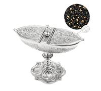 NKlaus Set di 3 incensiere d'argento con cucchiaio 100g miscela d'incenso Pontificio 40694