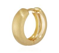 NKlaus singolo 333 oro giallo 8 carati orecchini a cerchio orecchini 15 x 5,1mm opaco arrotondato orecchio gioielli 4744