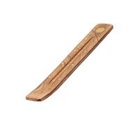 NKlaus Supporto per bastoncini di incenso in legno, 25 cm, motivo floreale e decorazione a stella, accessorio ideale per meditazione, yoga e consapevolezza 16754