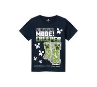 NKMMYLIUS Minecraft SS Top Noos BFU, Zaffiro Scuro., 146 cm-152 cm