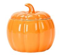 Nkmujil Halloween Tea Canister, Pumpkin Shaped Storage, Ceramic Tea Organizer, Festive Tea Canister, Halloween Storage Pot, Ceramic Pumpkin Canister, Tea Coffee Storage, Halloween Kitchen Decor
