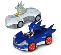 Nkok Sonic The Hedgehog Silver & Sonic Pull-Back Racers-Pack da 2