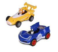 NKOK Sonic Transformed All-Stars Racing 2 Pack Pull Back Action: Tails and Sonic