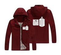 NKOPBYDA Felpa Uomo con Cappuccio Sottile Doc.tor Who, Giacca Felpa con Cerniera Integrale, Felpa Top Sportivi a Manica Lunga Regali per Adolescenti, Cappotti(Multicolor 3,XL)