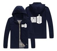 NKOPBYDA Felpa Uomo con Cappuccio Sottile Doc.tor Who, Giacca Felpa con Cerniera Integrale, Felpa Top Sportivi a Manica Lunga Regali per Adolescenti, Cappotti(Multicolor,XXL)