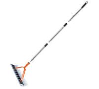 NKURTPC Aeratore per Prato Aeratore da Giardino Pratico verticolatore Manuale bifacciale Rastrello per Erba da 35 cm Arieggiatore per Prato