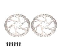 NKURTPC Disco Freno Posteriore Rotori Freno per Moto MTB da 2,3 mm di Spessore, rotore Freno Idraulico da 220 mm/203/180/160/140 mm da 6 Pollici(2pcs 180mm)