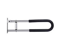 NKURTPC Maniglione da Bagno Barra di Sostegno per WC con Design Ribaltabile, corrimano di Sicurezza per Bagno in Acciaio Inossidabile da 23,6 Pollici