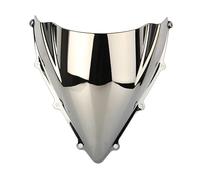 NKURTPC Moto Spoiler Adatto per MV A&Gusta F3 800 675 2012-2017 Parabrezza per Moto a Doppia Bolla per Moto Regolabile Cupolino Spoiler(Silver)