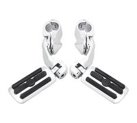 NKURTPC Pedaline Moto Kit di Montaggio per pedane per motociclette, Adatto per Honda, Adatto per Harley Touring, Road King, Street Glide, Sportster XL1200(Chrome Footpeg Set)