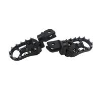 NKURTPC Pedaline Moto Poggiapiedi Anteriore per Motocicletta Adatto per BMW R1250R R1250RS, pedane Regolabili ed abbassabili(Black Silver)