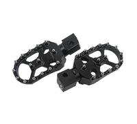 NKURTPC Pedaline Moto Poggiapiedi Anteriore per Motocicletta Adatto per Indian Scout Bobber Twenty Sixty ABS, pedane ribassate Regolabili ed estensibili(Black Silver)
