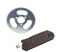 NKURTPC Pignone Motore Anteriore Catena 25H 47T - 92T Denti 29/54MM Corona Posteriore Adatta per 47CC 49CC Mini Moto ATV Quad Dirt Pit Pocket Bike Kit Corona Catena(55T-29MM)