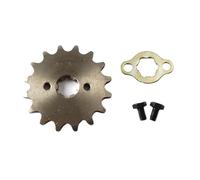 NKURTPC Pignone Motore Anteriore Catena 420 420H 17 mm 20 mm 10-19 Denti Pignoni Motore Anteriori Adatti per Taotao Kayo BSE Apollo SSR 110 CC 125 CC Kit Corona Catena(16T-17mm)