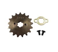 NKURTPC Pignone Motore Anteriore Catena 420 420H 17 mm 20 mm 10-19 Denti Pignoni Motore Anteriori Adatti per Taotao Kayo BSE Apollo SSR 110 CC 125 CC Kit Corona Catena(17T-20mm)