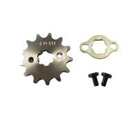 NKURTPC Pignone Motore Anteriore Catena 420 420H 17 mm 20 mm 10-19 Denti Pignoni Motore Anteriori Adatti per Taotao Kayo BSE Apollo SSR 110 CC 125 CC Kit Corona Catena(13T-20mm)