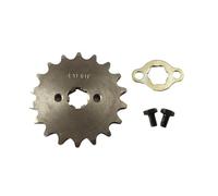 NKURTPC Pignone Motore Anteriore Catena 420 420H 17 mm 20 mm 10-19 Denti Pignoni Motore Anteriori Adatti per Taotao Kayo BSE Apollo SSR 110 CC 125 CC Kit Corona Catena(18T-20mm)