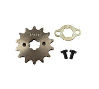 NKURTPC Pignone Motore Anteriore Catena 420 420H 17 mm 20 mm 10-19 Denti Pignoni Motore Anteriori Adatti per Taotao Kayo BSE Apollo SSR 110 CC 125 CC Kit Corona Catena(14T-17mm)