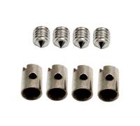 NKURTPC Set leve freno e frizione per moto 8 pezzi di nippli per cavi senza saldatura da 5 mm per acceleratore per moto, scooter,impostazione di cavi per acceleratore o carburatore pompa freno leva