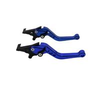 NKURTPC Set leve freno e frizione per moto Adatto per accessori per moto MIO/EGO, modifica in lega CNC universale per moto, leva del tamburo della frizione del freno(MS-N02-FG-blue)