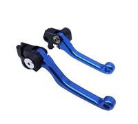 NKURTPC Set leve freno e frizione per moto Adatto per HONDA XR250 XR400 CR500 CR125R/250R CRF450R Leva freno frizione CNC Pivot pompa freno leva(Blue)