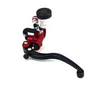 NKURTPC Set leve freno e frizione per moto Adatto per Vespa Adatto per Honda Interfaccia tubo leva pompa freno in lega di alluminio Radiale 17,5 mm Cilindro maestro 22 mm pompa freno leva(Red-Left)