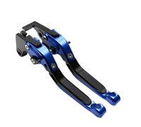 NKURTPC Set leve freno e frizione per moto Adatto per Yamaha Adatto per MT-07 FZ-07 2014-2023 Leve freno frizione estensibili pieghevoli regolabili CNC pompa freno leva(Dark blue)