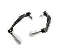 NKURTPC Set leve freno e frizione per moto Adatto per Yamaha R3 R25 Yzf R1 Yzf R6 Parti in alluminio CNC Leve Protezione Freno Frizione Manubrio pompa freno leva(Carbon fibre Silver)