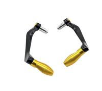 NKURTPC Set leve freno e frizione per moto Adatto per Yamaha R3 R25 Yzf R1 Yzf R6 Parti in alluminio CNC Leve Protezione Freno Frizione Manubrio pompa freno leva(Gold)