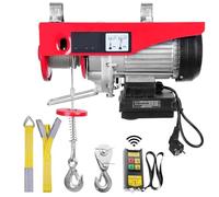 NKURTPC Verricello Elettrico Argano da Garage sopraelevato con Gru elettrica da 250 kg con Telecomando cablato/Wireless Paranco Elettrico Telecomandato(Wireless 250kg)