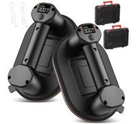 NKURTPC Verricello Elettrico Sollevatore di Vetro per Piastrelle in Granito con Ventosa elettrica a Vuoto da 300 kg Paranco Elettrico Telecomandato(300KG-2pcs)