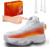 NKWVHI Scarpe Sportive Riscaldate Ricaricabili USB per Uomo Donna,3.7 V 4000mah Scaldapiedi Riscaldanti Elettriche per Viaggi Invernali E Alpinism