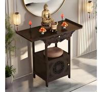 NKWVHI Tavola d'Altare Buddhista, Supporto per Altare di Buddha - Ideale per Salotto, Studio, Camera da Letto, Spazio di Meditazione (19.7 * 15.74 * 39.4in)
