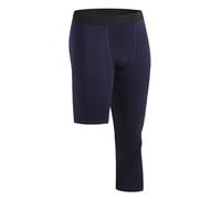 Nlaayong Pantaloni Compressione da Uomo Pantaloni da Compressione Gamba Singola Uomo 3/4 Basket Corsa Atletici Leggings Strato Base,Pantalon Termici