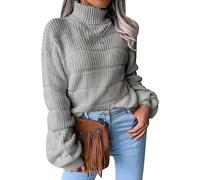 NLAND Maglione Invernali da Donna a Collo Alto e Manica Lunga | Pullover Morbide e Comode,Lavorato a Collo Alto e Elegante,Knitted Sweater Oversize Casual e Versatile