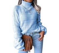NLAND Maglione Invernali da Donna a Collo Alto e Manica Lunga | Pullover Morbide e Comode,Lavorato a Collo Alto e Elegante,Knitted Sweater Oversize Casual e Versatile