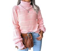NLAND Maglione Invernali da Donna a Collo Alto e Manica Lunga | Pullover Morbide e Comode,Lavorato a Collo Alto e Elegante,Knitted Sweater Oversize Casual e Versatile