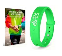 NLCCLTQ Braccialetto vibrante con sveglia silenziosa, orologio da polso con sveglia, per persone sorde, senza batterie, braccialetto a vibrazione per chi dorme pesante all'alba che non si sveglia