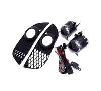 NLEZIZ Fanale Anteriore Auto Per Lancer 2008-2013 | 1 Set Nero Auto Fendinebbia Alogeni Custodia Paraurti Anteriore Griglia Cornici Cablaggio Kit Interruttore Per Lancer