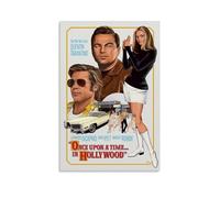 NLiangJi Poster classico vintage del film "C'era una volta a Hollywood", poster decorativo da parete su tela, poster decorativo moderno per la camera da letto, per la camera da letto, 50 x 75 cm
