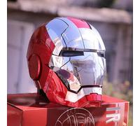 NLIGHTING® Casco Iron Man Elettronico Maschera Ironman Motorizzato, Supereroi Maschera MK5 Helmet Giarvis Funzionante Mask, Indossabile Comando vocale