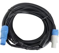 NLIGHTING Cavo di Alimentazione ibrido combinato XLR DMX Powercon Powerplug Link Connettore per Teste Mobili Luci Mixer Illuminazione palco stage Beam Wash PAR Spot Light (10 Metri)