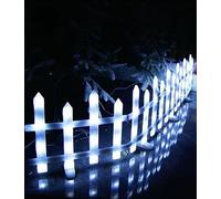 NLIGHTING® Recinto Luminoso in PVC Cancelletto Staccionata Luminosa LED di Protezione per Cani Gatti Bambini Albero di Natale Presepe Giardino BIANCO 3METRI