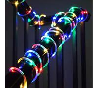 NLIGHTING Tubo luminoso 400 led per 20 mt di lunghezza adatto per illuminare il tuo natale sia in spazi esterni che interni,con 8 giochi di luce selezionabili (Multicolore)