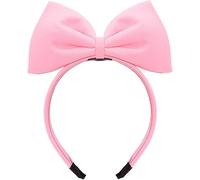 Nlinlin 1 fascia per capelli con fiocco rosa dolce per Halloween, fascia per capelli per donne e griglie, decorazioni per feste di compleanno di Natale, accessori facili da indossare, accessori per