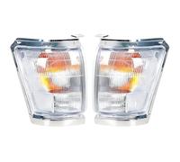 NLNGNZBZTP Cornice cromata per luci di posizione laterali in angolare Compatibile con Toyota Per Hilux 1997-2001 Fari auto LED