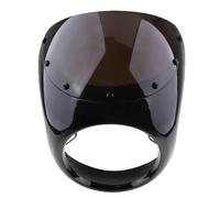 NLNGNZBZTP Faro Anteriore Da 7'' In Stile Retrò Per Motocicletta, Carenatura Per Manubrio, Meno Parabrezza(Black)