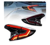 NLNGNZBZTP Luci di stop Car Full LED Rear Lights, For Toyota For Chr 2017-2020 Rear Brake Indicator Tail Lamp with Sequential Turn Signal Replacement Parts Accessories,Red Style( Black Style)