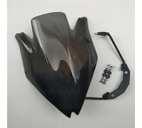 NLNGNZBZTP Parabrezza per Motocicletta per Z750 per Z750R per Z-750 per Z 750 2007 2008 2009 2010 2011 2012 Modificato con Set di Staffe Parabrezza(Smoke Black)