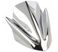 NLNGNZBZTP Parabrezza per Ninja per ER6N ER650 ER 6N ER-6N 2012 2013 2014 2015 2016 Deflettori A Doppia Bolla Parabrezza(Chrome)